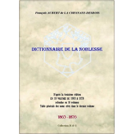 Dictionnaire de la noblesse