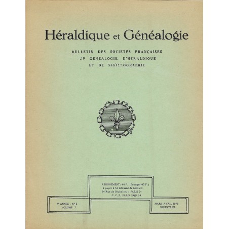 Héraldique et Généalogie n°35